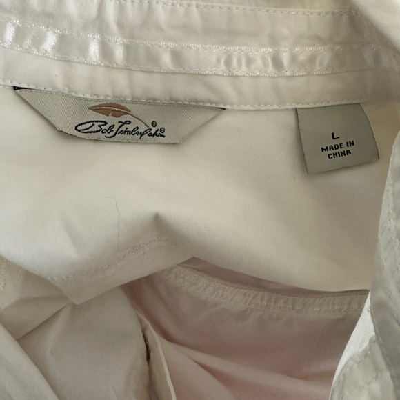 Bob Timberlake Women's Ivory Pearl Snap Shirt - Size L - Picture 5 of 5